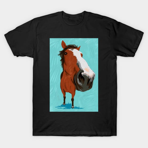 Nosey Horse T-Shirt by archiesgirl